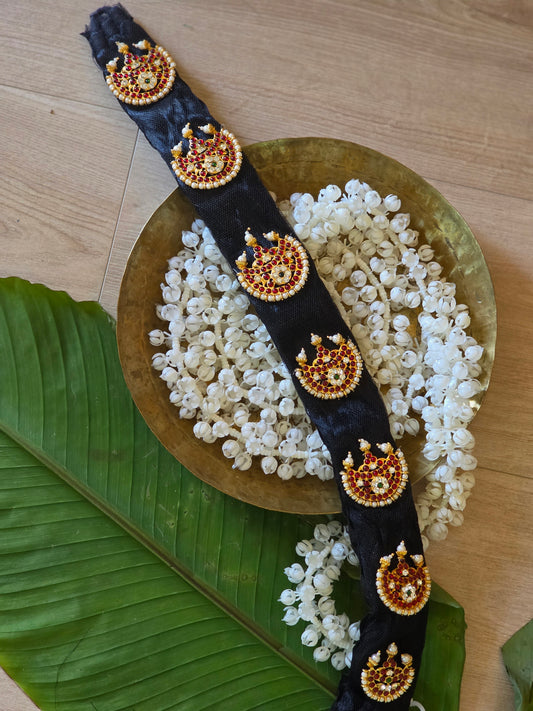 Jadau Jada set - Braid ornament