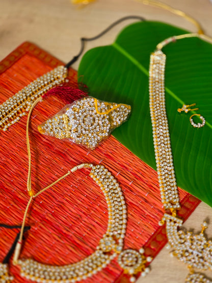 Ammavaru Pearl jwellery set - 17pc set