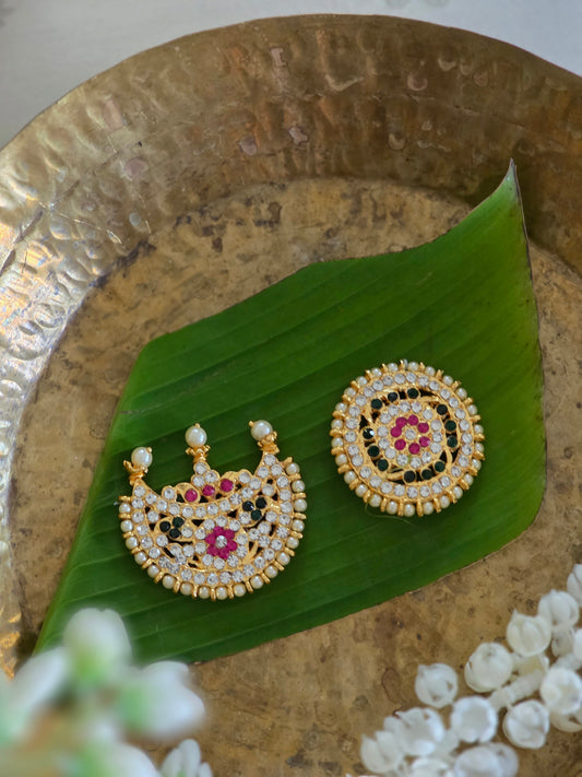 Chandravanka Suryavanka – Divine Moon & Sun Adornment Set for Deity