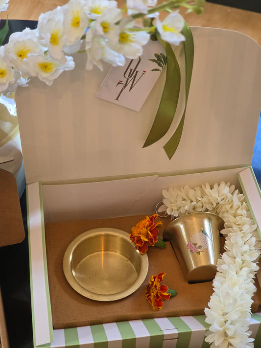 Brass dabara set Gift box