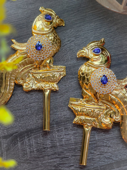 Ratna Bindu Chiluka Hastham - Brass parrot side hands