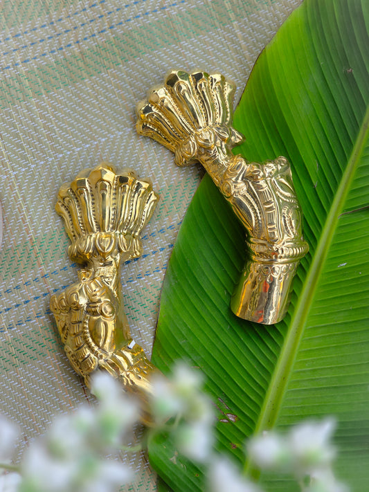 Padma Hastham - Brass lotus side hands