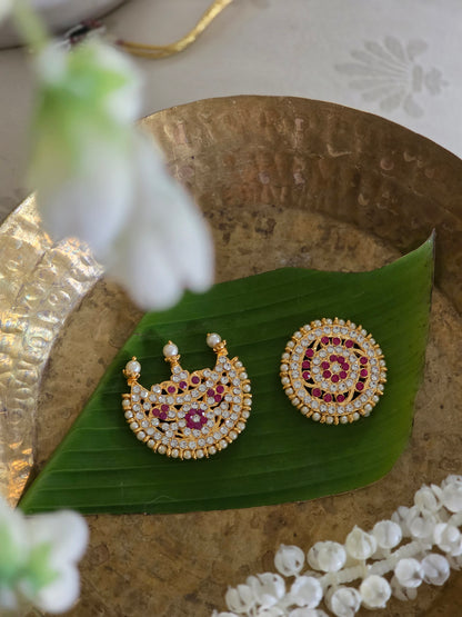Chandravanka Suryavanka – Divine Moon & Sun Adornment Set for Deity