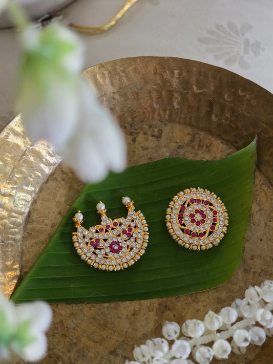 Chandravanka Suryavanka – Divine Moon & Sun Adornment Set for Deity