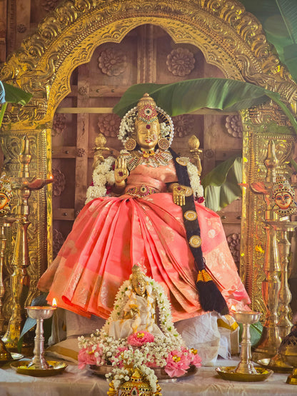 Swarna Padma Lakshmi - The golden grace brass idol