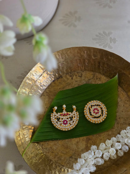 Chandravanka Suryavanka – Divine Moon & Sun Adornment Set for Deity