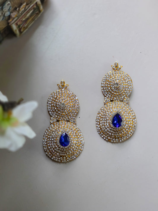 Ratna Bindu Kundalam - Stone earrings