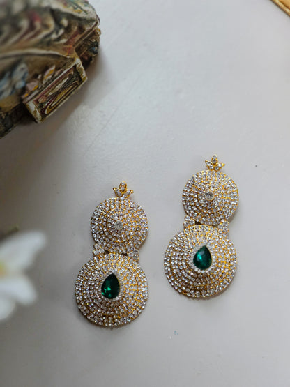 Ratna Bindu Kundalam - Stone earrings