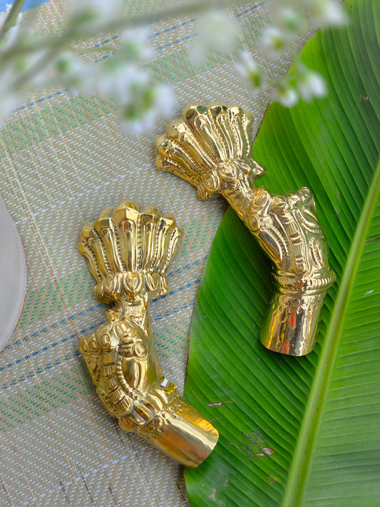 Padma Hastham - Brass lotus side hands