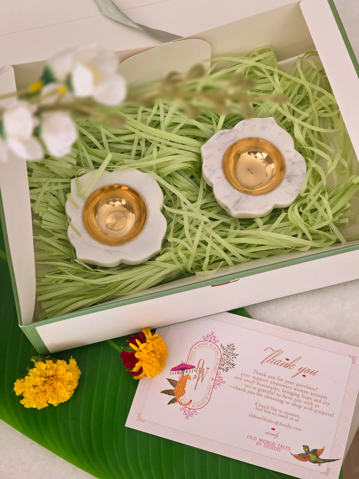 Chitti Kaanuka (Marble diya set of 2)